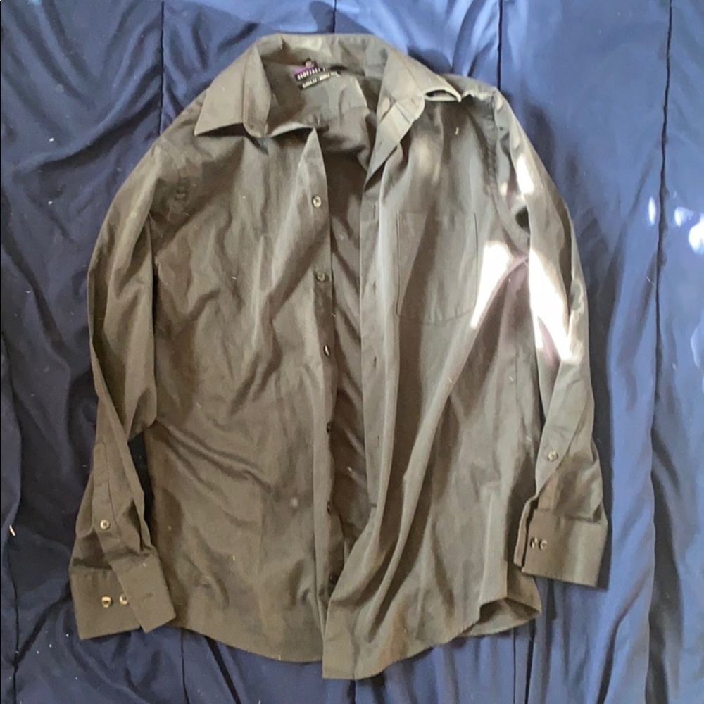 Geoffrey Beene Wrinkle Free Classic Fit Button 15